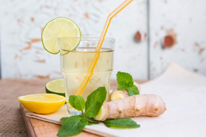 Lemonade with ginger for strength