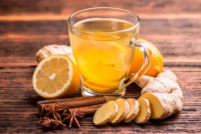 ginger tea with cinnamon for potential