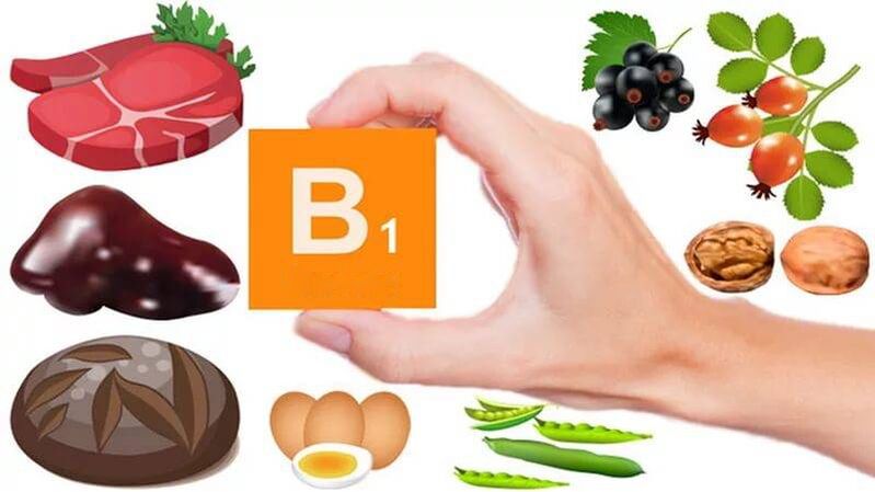 Foods with vitamin B1 (thiamine). 
